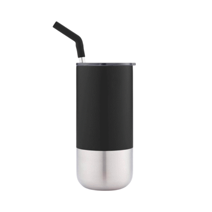 Aiwa Stainless Steel Tumbler with metal Straw 1