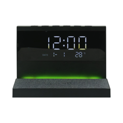 Kazani 15W Wireless Charger with Alarm Clock and Night Light 1