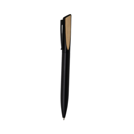 Lugano - Metal Ball Pen with Bamboo Element 1