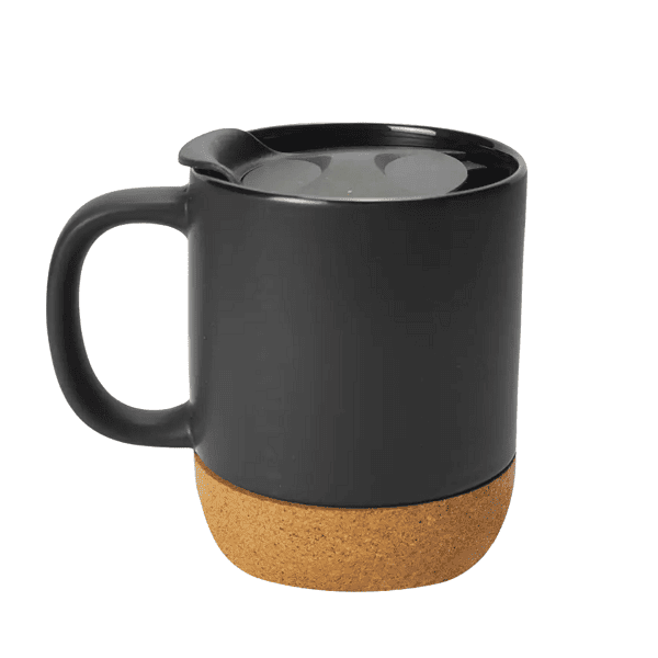 ceramic-mug-with-cork-base-black ceramic mug with cork base