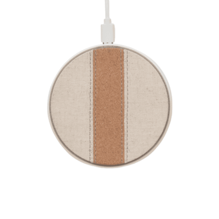 Cotton and cork wireless charger