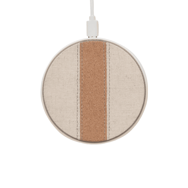 Cotton and cork wireless charger