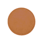 Round PU coaster office desk gift