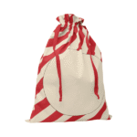 Jolly cotton Santa bag for employee giveaways