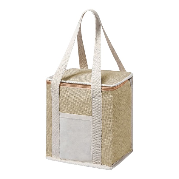 large jute insulated bag