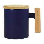 luxury branded coffee mug bamboo handle