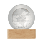 Orbis LED Globe on Rubber Wood Base