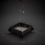 sustainable recycled foldable storage tray