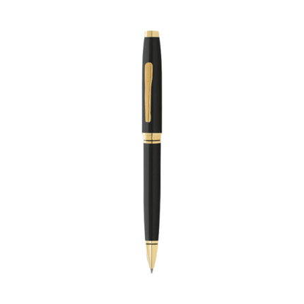 Swivel-action black luxury pen