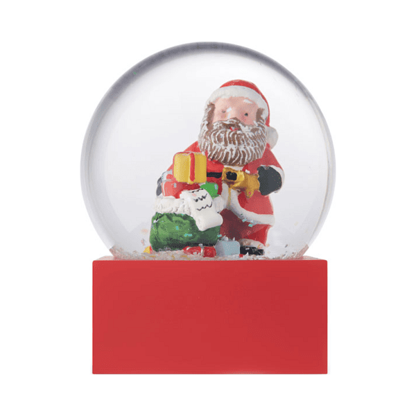 tinsel-christmas-glass-snow-ball-close-up Tinsel Christmas snow globe front view