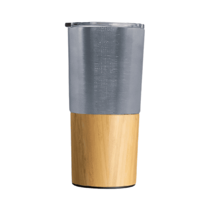 travel tumbler with bamboo lid
