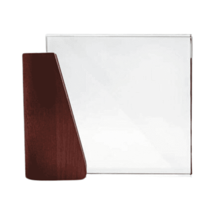Benjibo - Crystal Glass and Wooden Trophy