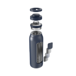 Modern stainless bottle with phone holder