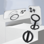 Dual magnetic ring phone holder