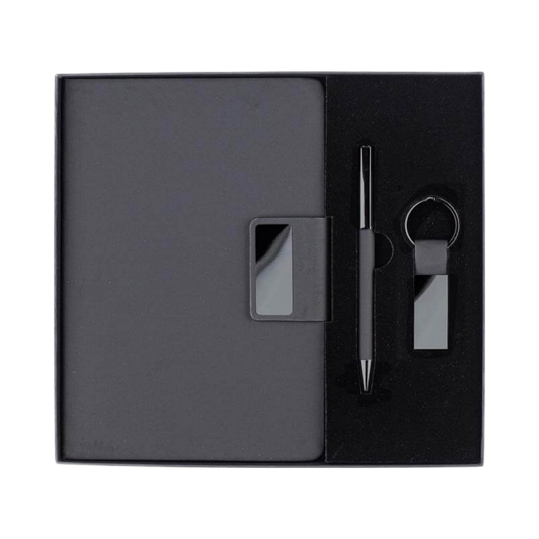 Renzo notebook keychain and pen gift set