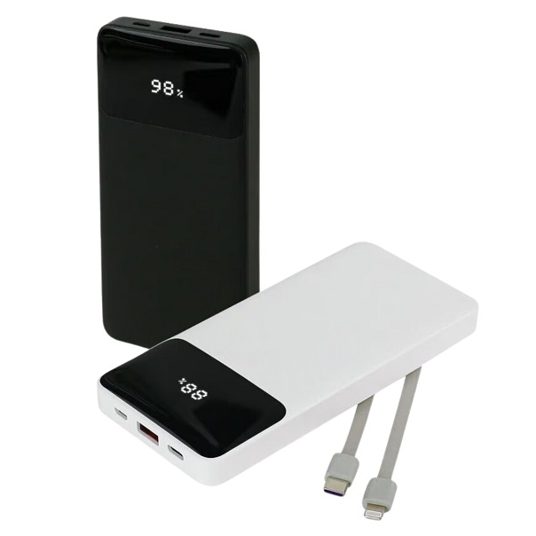Lokaste 10,000 mAh Powerbank with Built in Cables 3