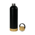 BambooEdge Thermo Bottle 750ml with Bamboo Base & Lid - Image 2