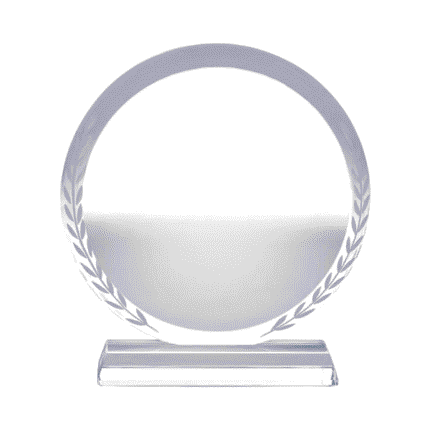 Laurel crystal recognition award UAE