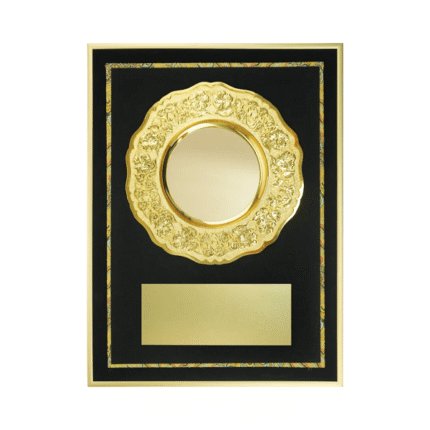 Lumetron A3 Aluminum Award Plaque with Gold Plate