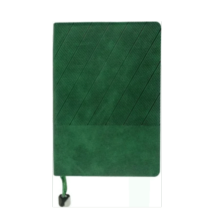 Branded soft PU notebook with metal plate