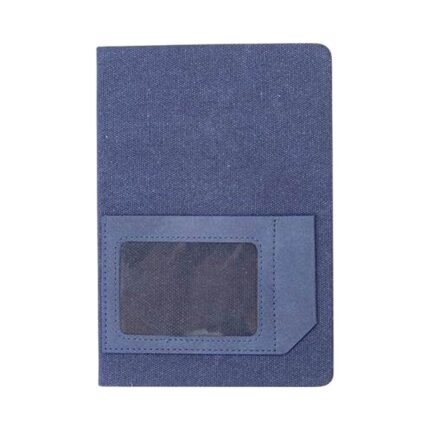 A5 notebook with front pocket and pen loop