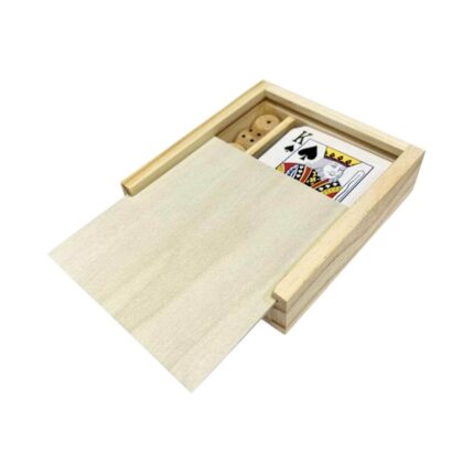 Eco-Friendly Pinewood Dice Card Set