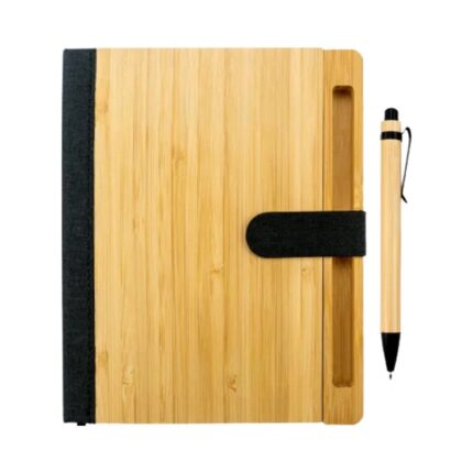 A5 bamboo and rPET eco-friendly notebook