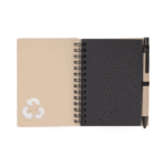 A6 notebook with flat pen gift set