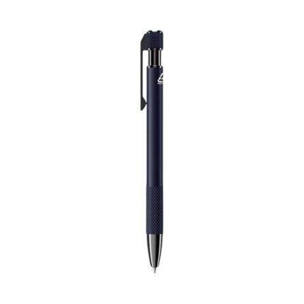 Recycled aluminium ballpoint pen with blue ink