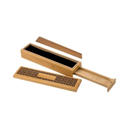 wooden incense burner with drawer