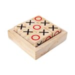 Nought wooden strategy board game
