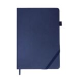 A5 notebook with pen loop and ribbon bookmark