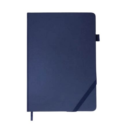 A5 notebook with pen loop and ribbon bookmark