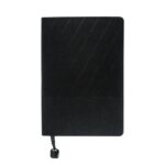 Plush soft PU A5 notebook with metal plate