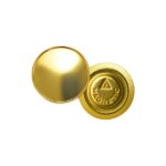 prestio gold metal magnetic badge