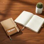 Luxury PU leather notebook with elastic band