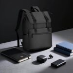 Expandable rolltop office backpack