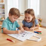 turtle print coloring bag