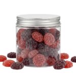 Flavored jellies in a 250g jar