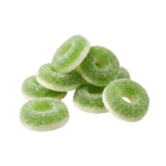 Soft and chewy fruit jelly candies